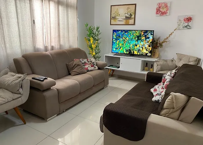 Apartamento 100 Metros Da Praia Das Asturias Guarujá